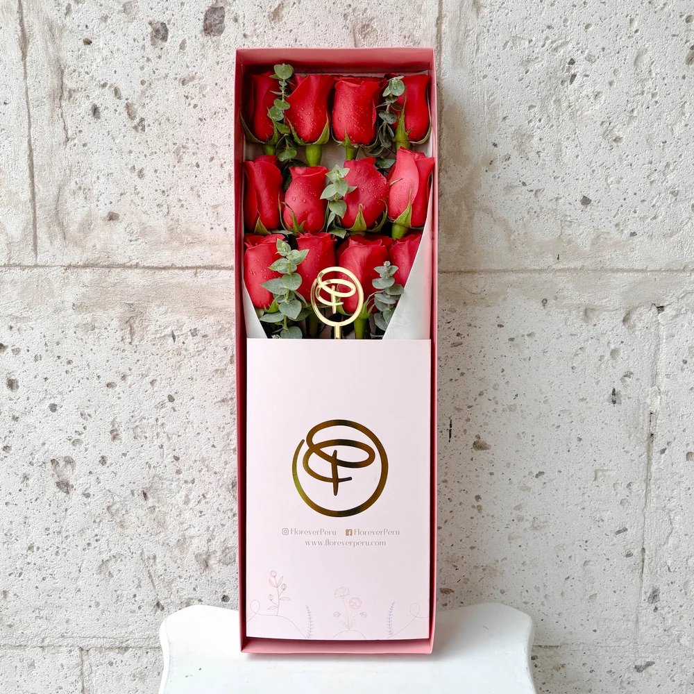 CAJA LARGA 12 ROSAS