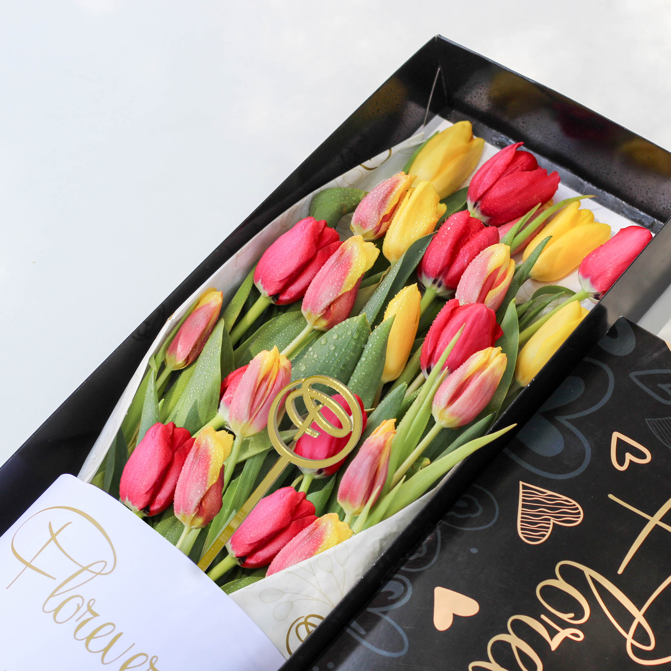 CAJA LARGA 24 TULIPANES