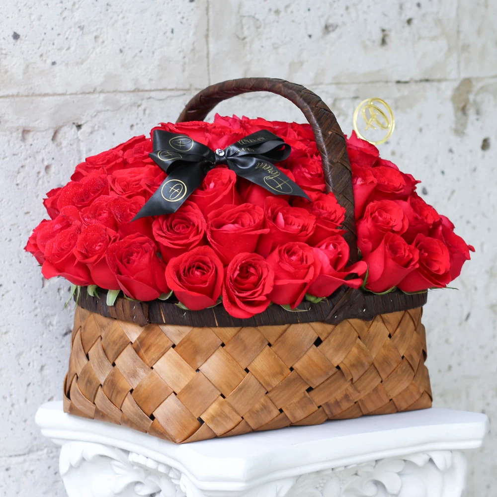 CANASTA 100 ROSAS